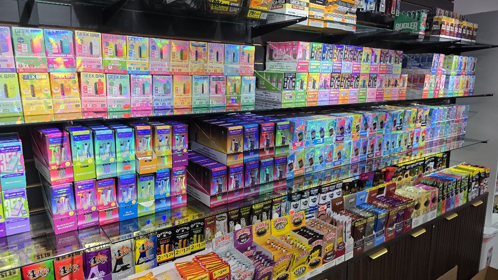 Tobacco Outlet Vape Wall